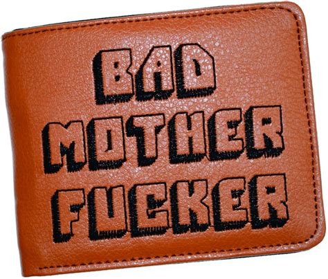 Pulp Fiction Bad Mother Wallet Quote Amazon Com Officially Licensed