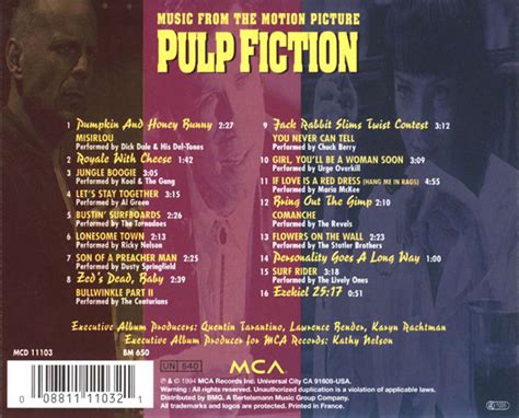 pulp fiction soundtrack list