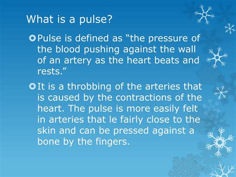 Pulse Definition Class 10