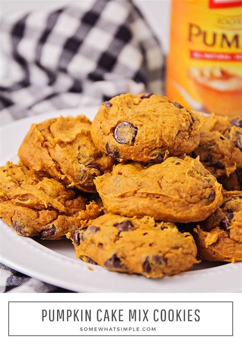 Pumpkin cookies with cake mix are here! Just 5 ingredients necessary