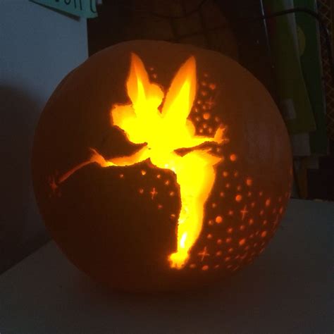 Pumpkin Carving Ideas Tinkerbell
