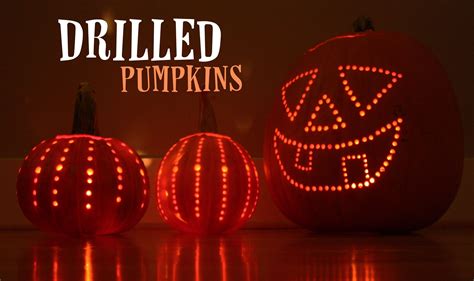 Pumpkin Carving With Drill Patterns