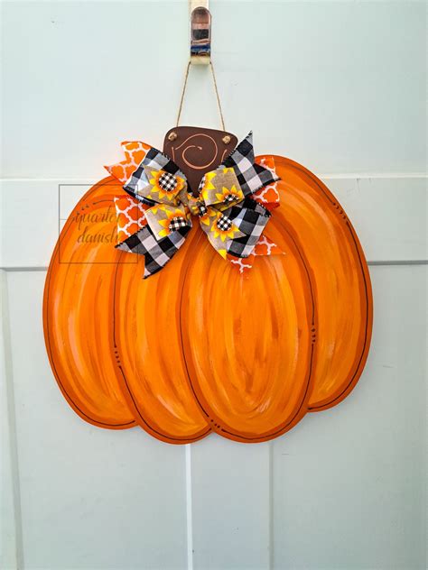 Pumpkin Decor For Door