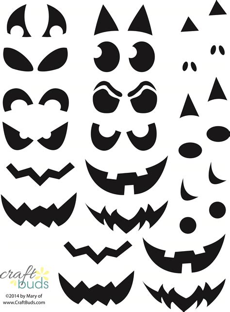 Pumpkin Faces Free Printable