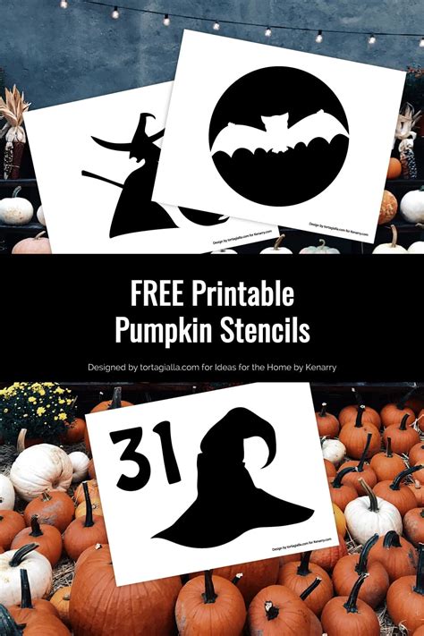 Pumpkin Printable Stencils 2018