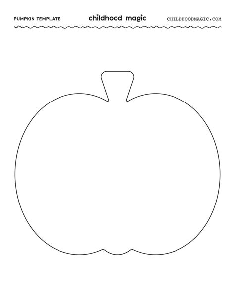 Pumpkin Shape Stencils Printable