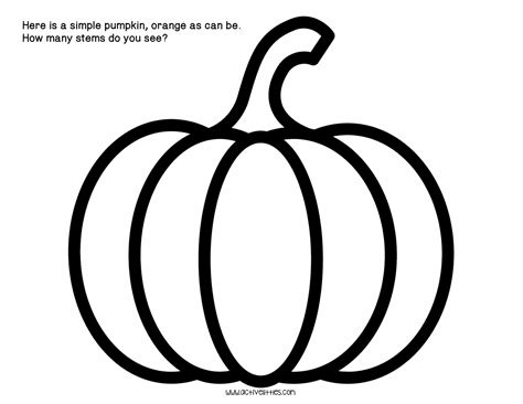 Pumpkin Stencil Outline Printable