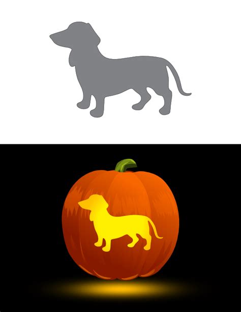 Pumpkin Stencil Printable Dog