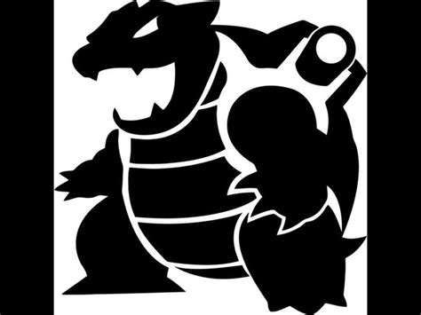 Pumpkin Stencil Printable Pokemon Blastoise