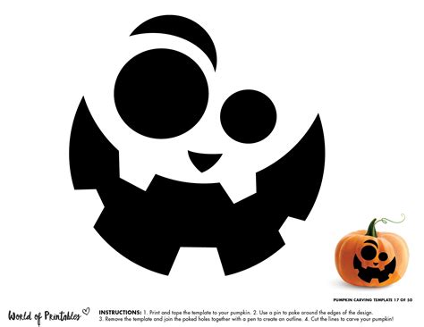 Pumpkin Stencil Printable Silly