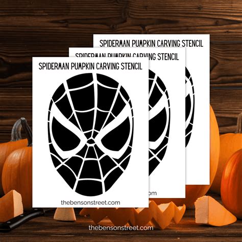Pumpkin Stencil Printable Spiderman