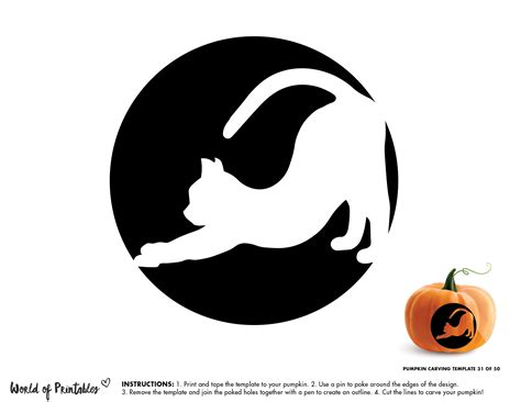 Pumpkin Stencils Printable Cat