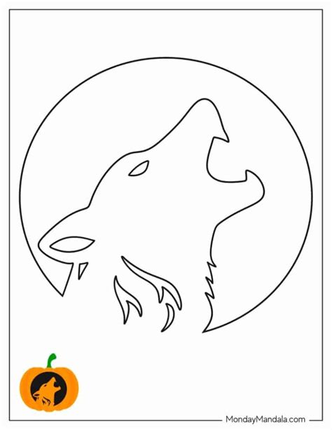 Pumpkin Stencils Printable Hard Wolf