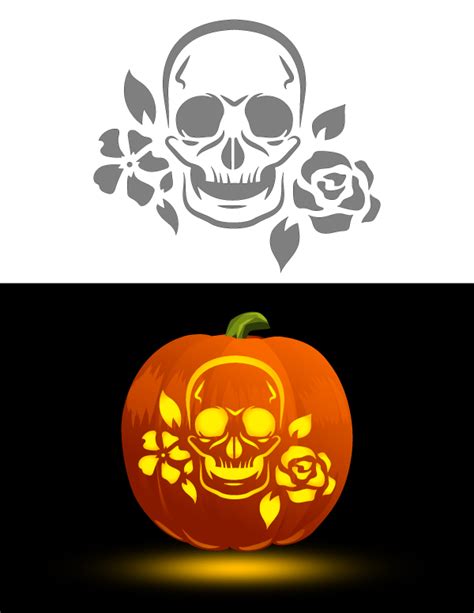 Pumpkin Stencils Printable Skull
