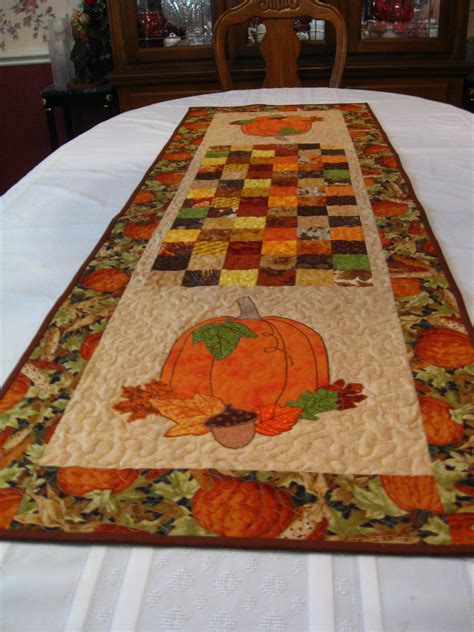 Pumpkin Table Runner Quilt Pattern