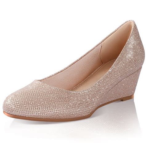 Pumps Gold Wedge