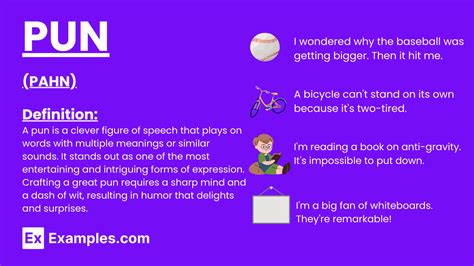pun definition and examples sentences in english