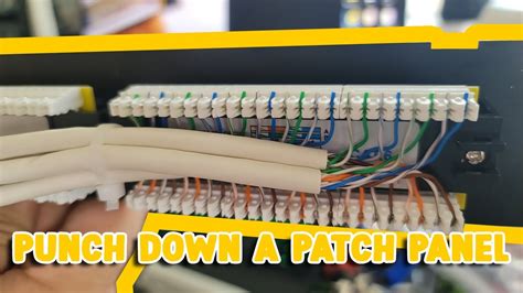 Punch Down In A Patch Panel