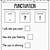 punctuation worksheets for kindergarten