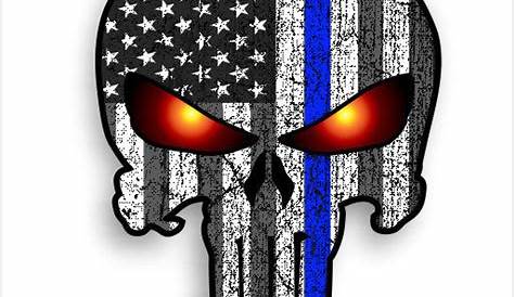 Punisher Skull | Punisher skull american flag, Thin blue line wallpaper