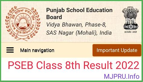 punjab board result 2024 class 8