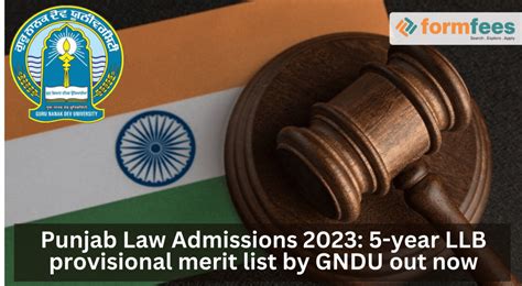 punjab law admission 2023 gndu
