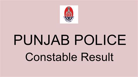 punjab police constable result cut off