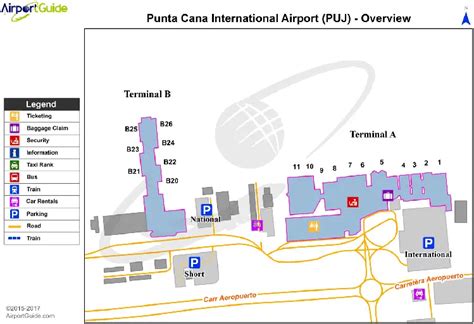 punta cana airport arrivals map