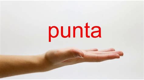 punta slang spanish