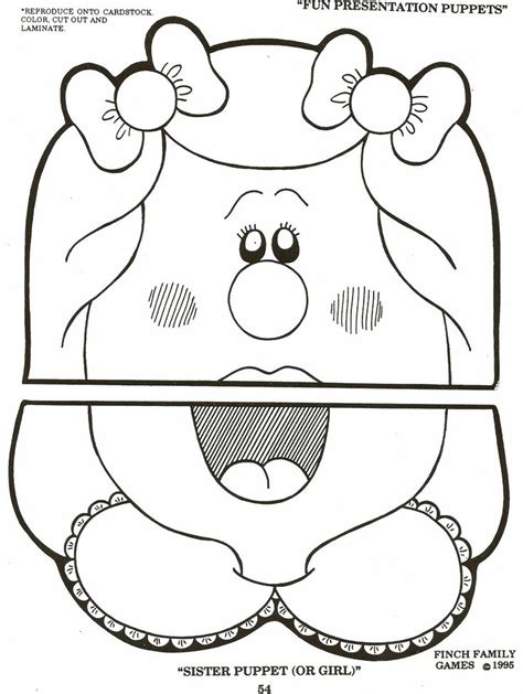 Puppet Face Printable