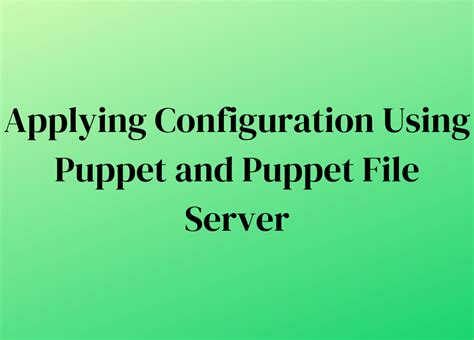 Puppet File Definition