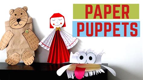 puppet making using paper