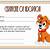 puppy adoption certificate template free printable
