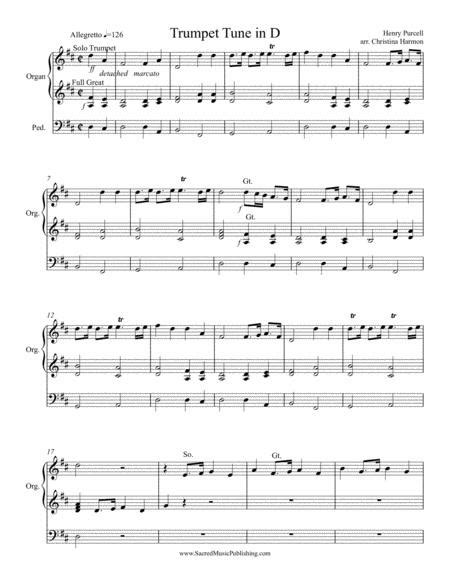 purcell trumpet tune organ