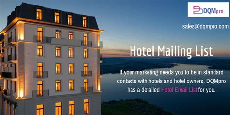 purchase email lists for hotel marketing