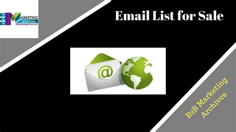 purchase email mailing lists for sales