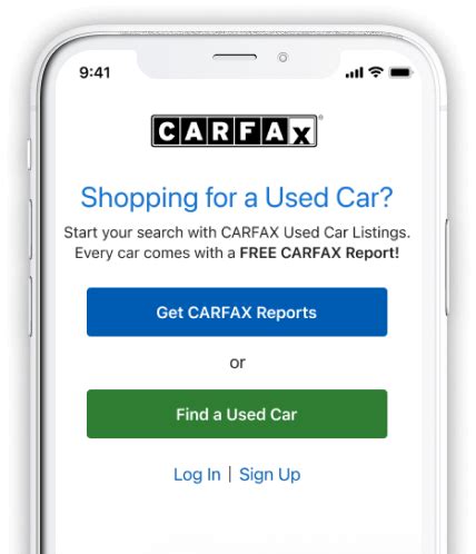 purchase used car with carfax report