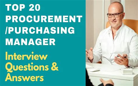 Procurement and logistics manager interview questions