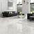 pure white marble flooring