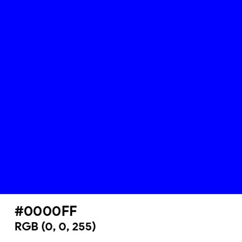 pure blue hex code