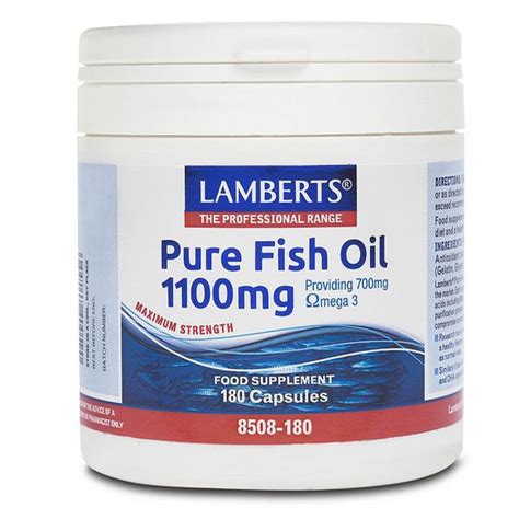 pure fish oil 1100mg 180caps