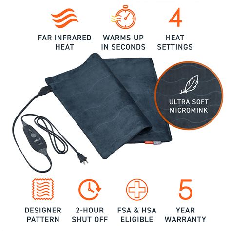 purerelief pro far infrared xl heating pad