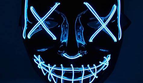 halloween mask purge neon Sticker by ☔️