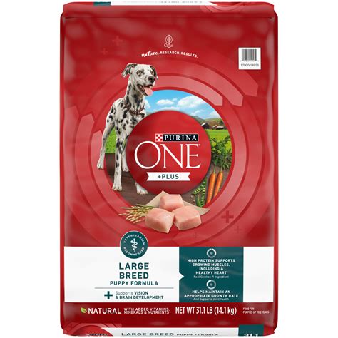PURINA ONE +Plus Large Breed Adult Formula Dry Dog Food, 31.1lb bag