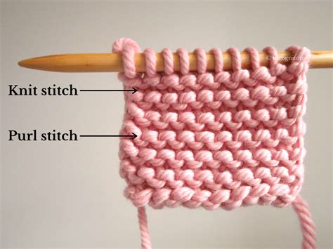 Knit 1 Purl 1 Stitch Guide — Blog.NobleKnits Pontos de