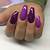 purple acrylic birthday nails