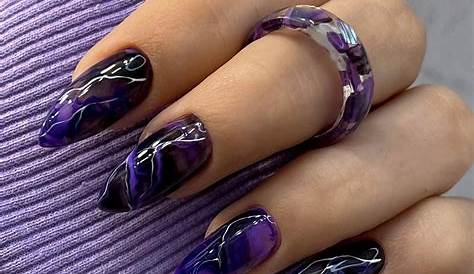 Purple And Black Nail Design Ideas Pin By s By Caroline Rose