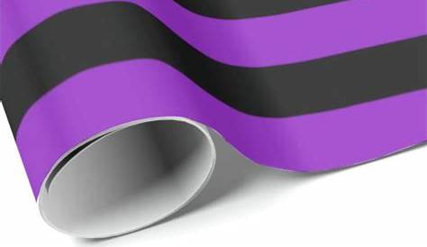 Purple and black stripes Halloween wrapping paper | Zazzle.com | Purple