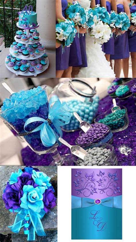Blue and Purple Colour Scheme Wedding Ideas by Colour Selected Venues