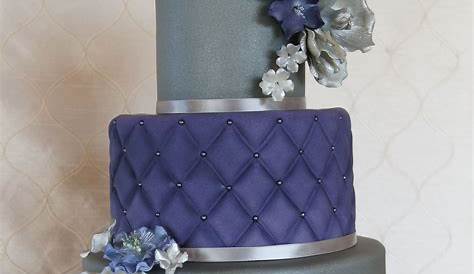 Purple And Silver Wedding Cake Designs Ideas IDEASWC